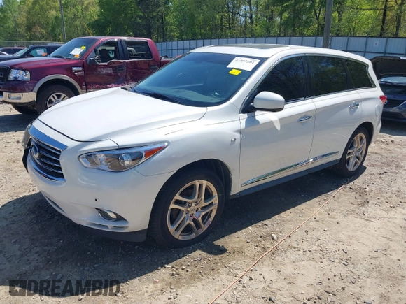 2014 Infiniti QX60 with VIN 5N1AL0MM5EC515117, listed as a IAAI auction lot 41995201 with 177,988 mi miles and . Bid and sale history available at carsss.com. Image 18.