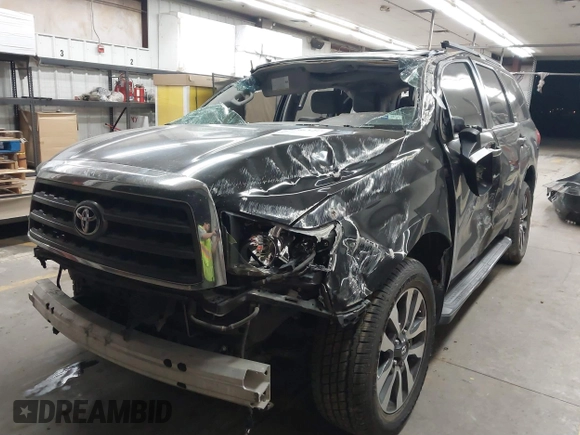 2016 Toyota Sequoia SR5 with VIN 5TDBW5G13GS130820, listed as a IAAI auction lot 41856320 with 1 mi miles. Bid and sale history available at carsss.com. Image 2.