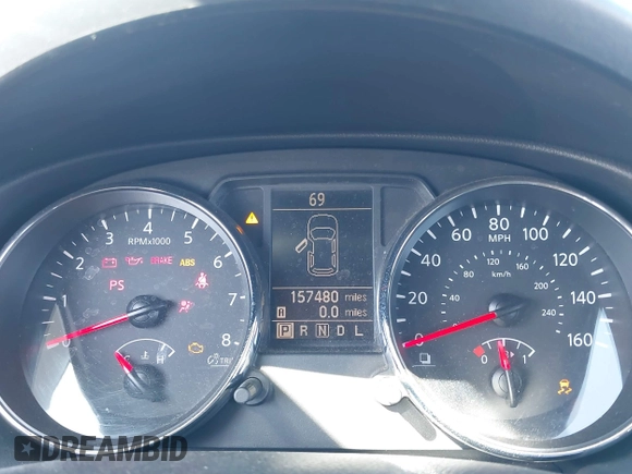 2013 Nissan Rogue S with VIN JN8AS5MT5DW526857, listed as a IAAI auction lot 41848098 with 157,480 mi miles and . Bid and sale history available at DreamBid. Image 7.