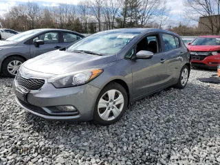 2016 Kia Forte 5-Door LX with VIN KNAFK5A89G5573494, listed as a Copart auction lot 50078525 with 25,733 mi miles and Salvage Title. Bid and sale history available at carsss.com. Image 1.