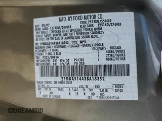 2003 Ford Windstar LX with VIN 2FMDA51443BA18352, listed as a Copart auction lot 52483725 with 50,787 mi miles and Clean Title. Bid and sale history available at carsss.com. Image 13.