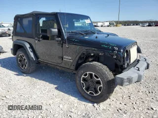 2014 Jeep Wrangler Sport with VIN 1C4AJWAG5EL192554, listed as a Copart auction lot 52501535 with 117,038 mi miles and Salvage Title. Bid and sale history available at carsss.com. Image 4.