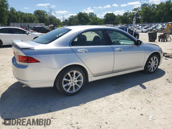 2007 Acura TSX Navi with VIN JH4CL96917C007853, listed as a Copart auction lot 53333895 with 122,573 mi miles and Salvage Title. Bid and sale history available at carsss.com. Image 3.