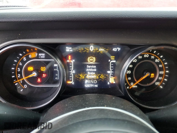 2021 Jeep Wrangler Unlimited Sport Altitude with VIN 1C4HJXDN1MW630739, listed as a Copart auction lot 87412754 with 123,771 mi miles and Salvage title. Bid and sale history available at DreamBid. Image 9.