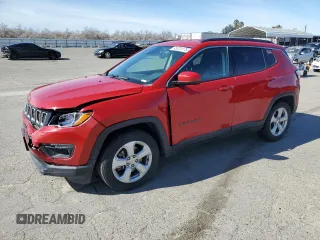 2021 Jeep Compass Latitude with VIN 3C4NJCBB6MT553134, listed as a Copart auction lot 45731175 with 54,261 mi miles and Salvage Title. Bid and sale history available at carsss.com. Image 1.
