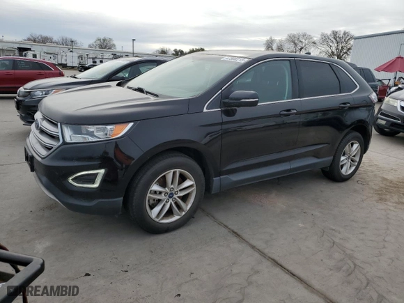2017 Ford Edge SEL with VIN 2FMPK4J96HBB97095, listed as a Copart auction lot 47580215 with 105,101 mi miles and Clean Title. Bid and sale history available at carsss.com. Image 1.