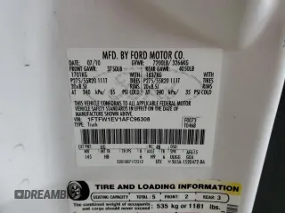 2010 Ford F-150 XL with VIN 1FTFW1EV1AFC96308, listed as a Copart auction lot 61661115 with 226,594 mi miles and Clean title. Bid and sale history available at DreamBid. Image 12.