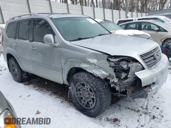 2006 Lexus GX with VIN JTJBT20X660121517, listed as a IAAI auction lot 41629022 with 256,760 mi miles. Bid and sale history available at carsss.com. Image 1.