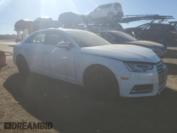 2018 Audi S4 Premium Plus with VIN WAUB4AF43JA003478, listed as a Copart auction lot 47081215 with 97,548 mi miles and Non Repairable. Bid and sale history available at carsss.com. Image 4.
