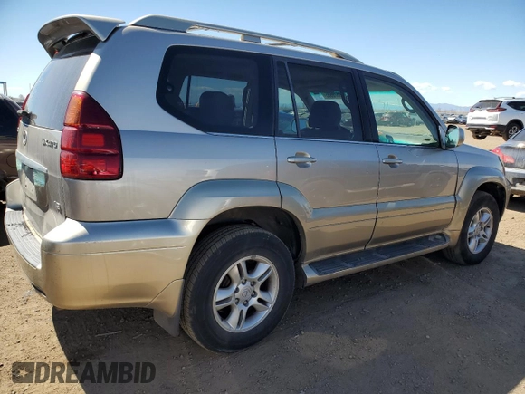 2003 Lexus GX 470 z VIN JTJBT20X730014455, wystawiony jako Copart lot #50578635 z przebiegiem 440 835 mil mil oraz Czysty tytuł • Clean title. Historia ofert i sprzedaży dostępna na DreamBid. Obrazek 3.