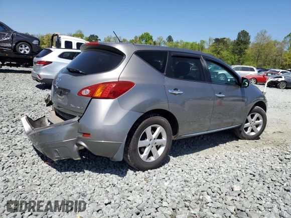 2009 Nissan Murano SL with VIN JN8AZ18W29W139280, listed as a Copart auction lot 53636955 with 142,405 mi miles and Salvage Title. Bid and sale history available at DreamBid. Image 3.