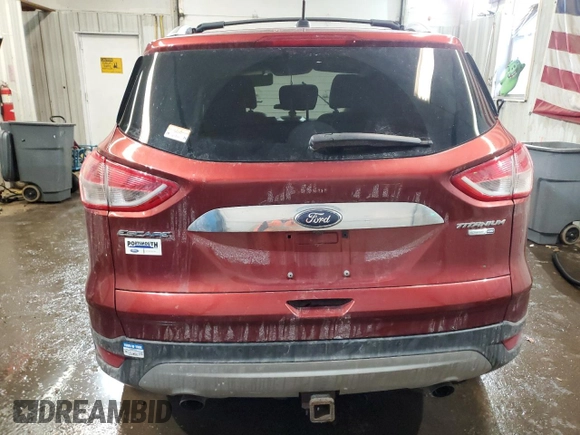2016 Ford Escape Titanium with VIN 1FMCU9J97GUA24992, listed as a Copart auction lot 43031585 with 80,527 mi miles and Salvage Title. Bid and sale history available at carsss.com. Image 6.