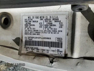 1996 Ford F-150 с VIN 1FTEF15Y3TLA05883, выставлен на аукционе Copart как лот 50356505 с пробегом 317 699 миль миль и Списание • Salvage title. История ставок и продаж доступна на DreamBid. Изображение 14.