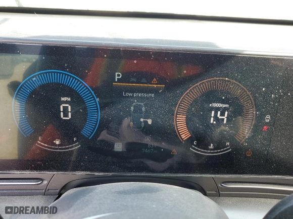 2024 Hyundai Kona SE with VIN KM8HA3AB4RU129278, listed as a Copart auction lot 84368334 with 7,467 mi miles and Salvage Title. Bid and sale history available at carsss.com. Image 9.