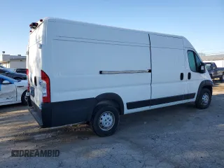 2023 Ram ProMaster Cargo with VIN 3C6MRVJG9PE554470, listed as a Copart auction lot 44228715 with Not Provided miles and Salvage Title. Bid and sale history available at DreamBid. Image 3.