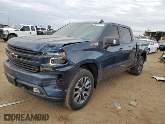 2021 Chevrolet Silverado 1500 RST with VIN 3GCUYEED1MG154253, listed as a Copart auction lot 78278244 with 99,936 mi miles and Salvage Title. Bid and sale history available at carsss.com. Image 1.