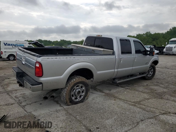 2014 Ford F-350 XLT with VIN 1FT8W3BTXEEA83246, listed as a Copart auction lot 56888075 with 188,928 mi miles and Salvage title. Bid and sale history available at DreamBid. Image 3.