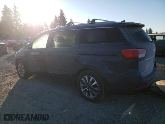 2015 Kia Sedona SX with VIN KNDMC5C14F6038900, listed as a Copart auction lot 44683445 with 166,793 mi miles and Salvage Title. Bid and sale history available at carsss.com. Image 2.