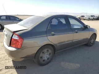 2006 Kia Spectra EX with VIN KNAFE122X65277053, listed as a Copart auction lot 75697314 with 147,156 mi miles and Salvage Title. Bid and sale history available at carsss.com. Image 3.