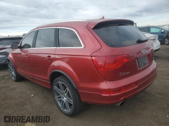 2008 Audi Q7 4.2L Premium with VIN WA1EV74L48D032565, listed as a Copart auction lot 84498974 with 0 mi miles and Salvage Title. Bid and sale history available at carsss.com. Image 2.