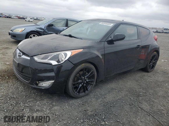 2012 Hyundai Veloster w/Black Int with VIN KMHTC6AD6CU054131, listed as a Copart auction lot 59344465 with 82,391 mi miles and Salvage title. Bid and sale history available at DreamBid. Image 1.