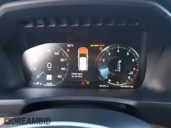 2020 Volvo XC90 Inscription with VIN YV4A22PL4L1619951, listed as a Copart auction lot 74027884 with 84,032 mi miles and Salvage Title. Bid and sale history available at carsss.com. Image 9.