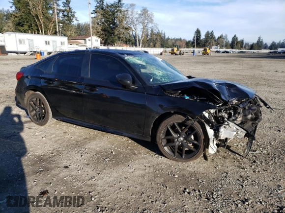 2023 Honda Civic Sedan Sport with VIN 2HGFE2F57PH556372, listed as a Copart auction lot 47306105 with 0 mi miles and Salvage Title. Bid and sale history available at carsss.com. Image 4.