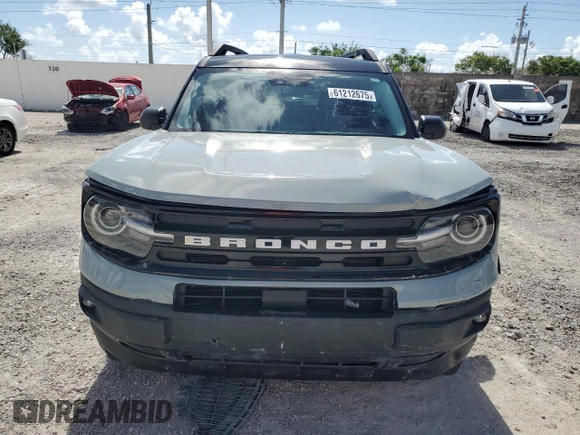 2023 Ford Bronco Sport Outer Banks с VIN 3FMCR9C65PRD14403, выставлен на аукционе Copart как лот 61212675 с пробегом 7 076 миль миль и Списание • Salvage title. История ставок и продаж доступна на DreamBid. Изображение 5.