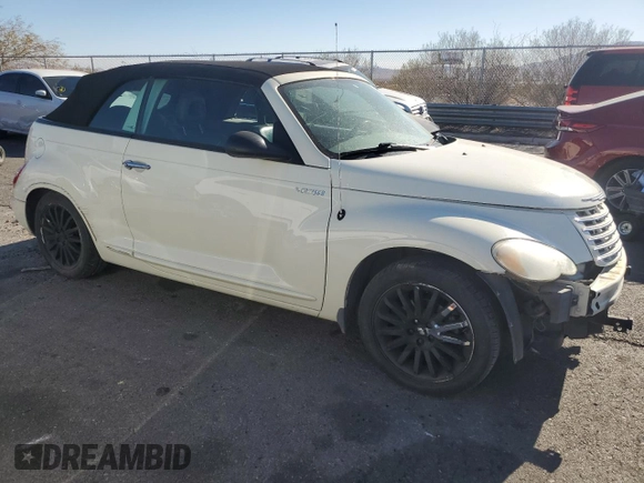 2006 Chrysler PT Cruiser GT with VIN 3C3HY75S56T358662, listed as a Copart auction lot 85990554 with 50,456 mi miles and Salvage title. Bid and sale history available at DreamBid. Image 4.