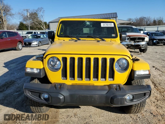 2021 Jeep Wrangler Unlimited Sport Altitude with VIN 1C4HJXDG4MW667091, listed as a Copart auction lot 44780105 with Not Provided miles and Salvage Title. Bid and sale history available at carsss.com. Image 5.