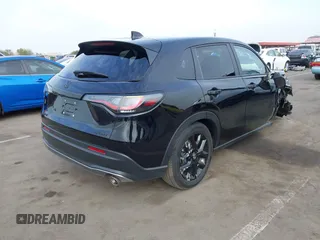 2024 Honda HR-V Sport with VIN 3CZRZ1H55RM722846, listed as a IAAI auction lot 41561166 with 13,221 mi miles. Bid and sale history available at carsss.com. Image 4.
