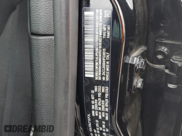 2017 Jeep Renegade Altitude with VIN ZACCJABB4HPG38515, listed as a Copart auction lot 58503415 with 104,040 mi miles and Salvage title. Bid and sale history available at DreamBid. Image 13.