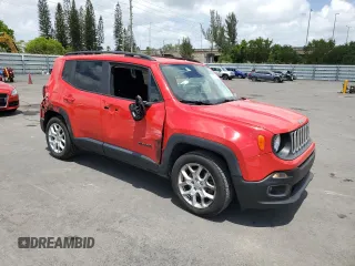 2017 Jeep Renegade Latitude with VIN ZACCJABB6HPF75773, listed as a Copart auction lot 54577855 with 50,425 mi miles and Salvage Title. Bid and sale history available at carsss.com. Image 4.