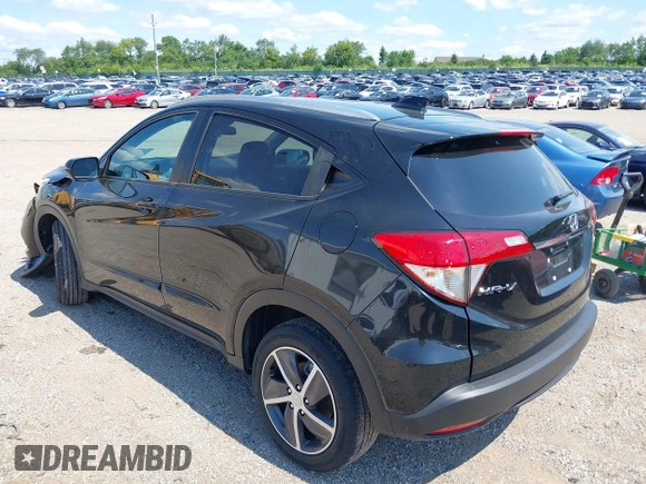 2021 Honda HR-V EX with VIN 3CZRU6H53MM754893, listed as a IAAI auction lot 39904214 with 58,537 mi miles. Bid and sale history available at carsss.com. Image 3.