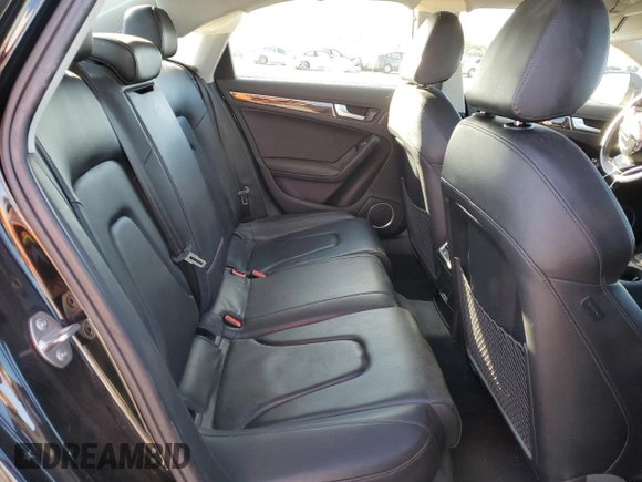 2013 Audi A4 Premium Plus with VIN WAUFFAFL3DN047030, listed as a Copart auction lot 80954034 with 0 mi miles and Salvage Title. Bid and sale history available at carsss.com. Image 10.