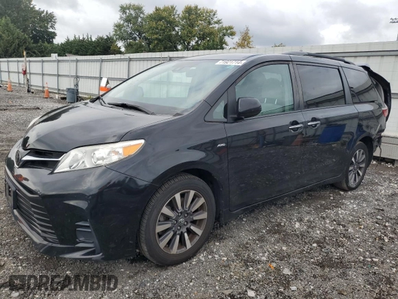 2019 Toyota Sienna LE with VIN 5TDJZ3DC6KS220467, listed as a Copart auction lot 71921714 with 70,950 mi miles and Salvage Title. Bid and sale history available at carsss.com. Image 1.