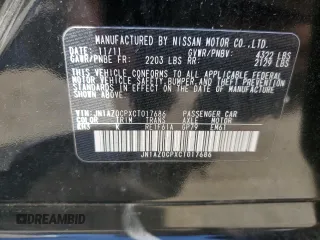 2012 Nissan LEAF SL with VIN JN1AZ0CPXCT017686, listed as a Copart auction lot 73796774 with 100,607 mi miles and Clean Title. Bid and sale history available at carsss.com. Image 12.