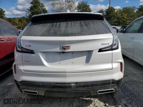 2024 Cadillac XT4 AWD Sport with VIN 1GYFZFR44RF195386, listed as a Copart auction lot 74949924 with 2,693 mi miles and Salvage title. Bid and sale history available at DreamBid. Image 6.