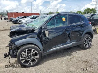 2023 Hyundai Kona Limited with VIN KM8K53A3XPU044445, listed as a Copart auction lot 65840044 with 0 mi miles and Non Repairable. Bid and sale history available at carsss.com. Image 1.