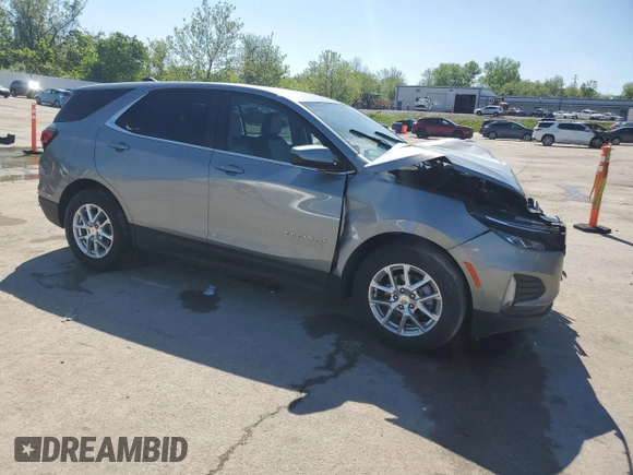 2024 Chevrolet Equinox LT with VIN 3GNAXUEG9RL263348, listed as a Copart auction lot 55855405 with Not Provided miles and Non Repairable. Bid and sale history available at DreamBid. Image 4.