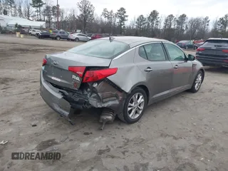 2013 Kia Optima EX with VIN 5XXGN4A75DG185427, listed as a IAAI auction lot 41403385 with 90,015 mi miles. Bid and sale history available at carsss.com. Image 4.