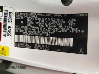 2013 Toyota Sienna XLE with VIN 5TDDK3DC9DS070424, listed as a Copart auction lot 61406715 with 193,583 mi miles and Salvage title. Bid and sale history available at DreamBid. Image 14.