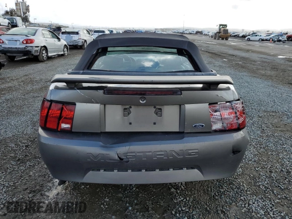 2001 Ford Mustang Deluxe with VIN 1FAFP44401F230975, listed as a Copart auction lot 45358645 with 189,402 mi miles and Salvage Title. Bid and sale history available at carsss.com. Image 6.