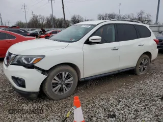 2017 Nissan Pathfinder S with VIN 5N1DR2MM1HC674583, listed as a Copart auction lot 51873795 with 128,539 mi miles and Clean Title. Bid and sale history available at carsss.com. Image 1.