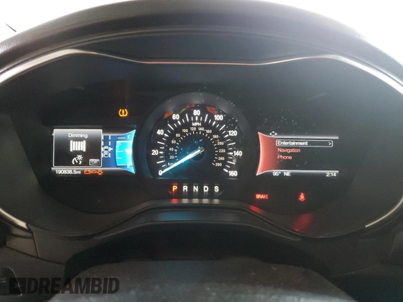 2019 Ford Fusion Titanium with VIN 3FA6P0D90KR116340, listed as a Copart auction lot 60240135 with 190,838 mi miles and Clean title. Bid and sale history available at DreamBid. Image 9.