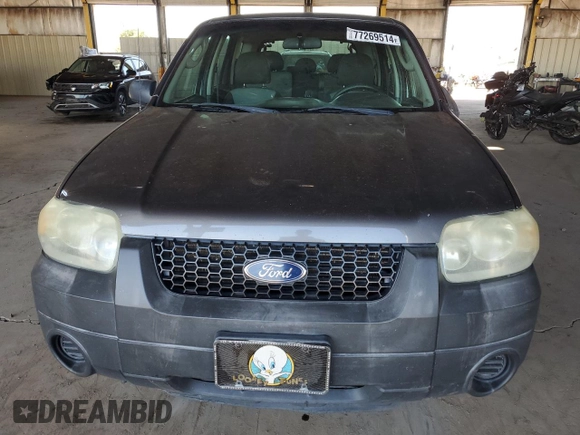 2006 Ford Escape XLS with VIN 1FMYU02ZX6KC49160, listed as a Copart auction lot 77269514 with 189,984 mi miles and Salvage Title. Bid and sale history available at carsss.com. Image 5.