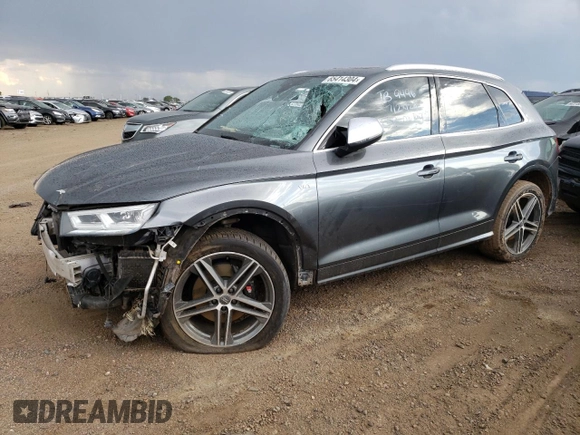 2018 Audi SQ5 Premium Plus with VIN WA1A4AFY0J2205183, listed as a Copart auction lot 65414304 with 53,868 mi miles and Salvage Title. Bid and sale history available at DreamBid. Image 1.