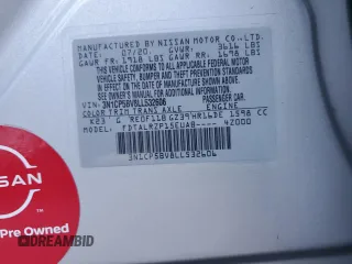 2020 Nissan Kicks S z VIN 3N1CP5BV8LL532606, wystawiony jako Copart lot #43812445 z przebiegiem 79 855 mil mil oraz Szkoda całkowita • Salvage title. Historia ofert i sprzedaży dostępna na DreamBid. Obrazek 13.