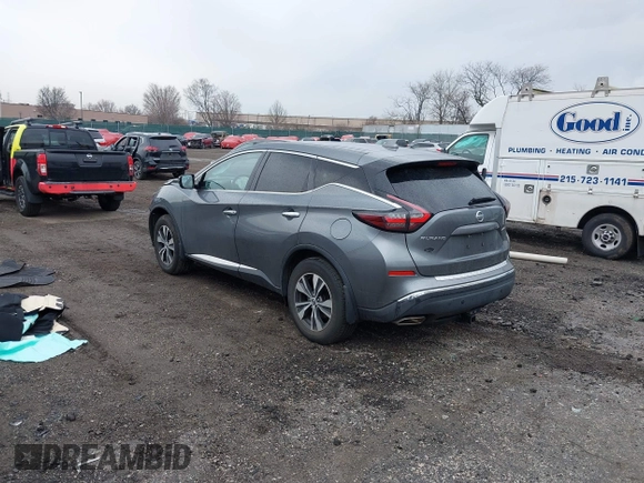 2020 Nissan Murano S with VIN 5N1AZ2AS8LN162337, listed as a IAAI auction lot 41686558 with 49,735 mi miles and . Bid and sale history available at DreamBid. Image 3.