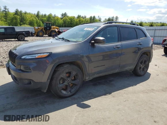 2017 Jeep Cherokee Limited with VIN 1C4PJMDB8HW544379, listed as a Copart auction lot 58722105 with 145,291 mi miles and Salvage title. Bid and sale history available at DreamBid. Image 1.